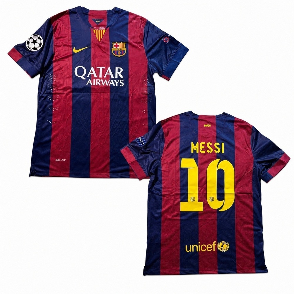 Nike FC Barcelona Messi 10 Jersey 2014-15 Home Blue Red Mens Size Large